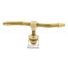 4 bifurcated rotating sprinklers, double nozzles, 360-degree rotating sprinklers, lawn and garden sprinklers