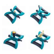 Large three-prong sprinkler garden lawn 360-degree automatic rotating sprinkler butterfly-shaped plastic garden sprinkler sprinkler