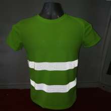 Reflective clothing reflective vest vest reflective breathable sweat-absorbent quick-drying T-shirt highlight hot hot reflective reflective strips