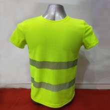 Reflective clothing reflective vest vest reflective breathable sweat-absorbent quick-drying T-shirt highlight hot hot reflective reflective strips