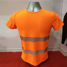 Reflective clothing reflective vest vest reflective breathable sweat-absorbent quick-drying T-shirt highlight hot hot reflective reflective strips