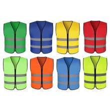 Flat-angle Zipper Reflective Clothing Traffic Safety and Sanitation Workers Night Reflective Jacket Car Annual Inspection Spare Reflective Vest Vest