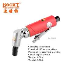 Taiwan BOOXT direct sales ST-2115B industrial grade pneumatic engraving grinder 120 degree wind grinder deflection angle grinding M6. Straight grinder. Engraving grinder. Grinding machine