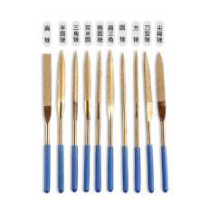 Diamond file titanium-plated assorted files factory direct plastic file electroplating emery grinding tool mini file