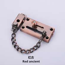 Factory direct drawing 201 stainless steel bolt hotel household door bolt door buckle stainless steel bolt anti-theft chain