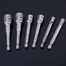 Spot wholesale Zhenghao high carbon steel Liuzhu adapter. Metric socket conversion link rod electric drill socket extension rod. Screwdriver bit. Sleeve