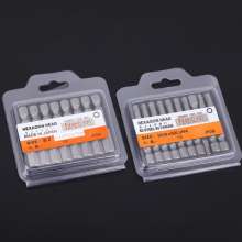 The manufacturer sells hexagon socket bits. Pneumatic electric screwdriver head with hexagon socket for wind and electric screwdriver. Hexagon socket head. Wind batch Tsui. Screwdriver bit