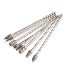 Extended handle rotary file tungsten steel grinding head woodworking engraving metal reaming grinding head 3*6 total length 100mm
