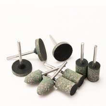 Sesame grinding head sponge metal jade mold polishing pitting grinding head rubber rubber grinding head 3mm handle