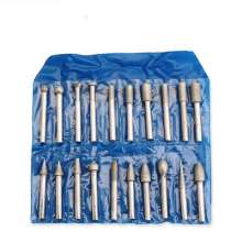 Emery grinding head ordinary grinding rod fine sand electroplating grinding rod jade glass agate root carving 6mm handle set