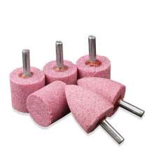 Flint Red Corundum Grinding Wheel Grinding Head Polishing Carving Polishing Iron Metal Jade Mold 6mm Handle