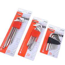 Factory direct sale of nickel-plated chrome vanadium steel hex wrench. Auto repair wrench. High-strength metric ball-end flat head wrench. wrench