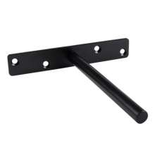 Invisible shelf bracket on black wall concealed fixed bracket bracket concealed 12 cm T-shaped hidden partition bracket