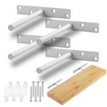 Invisible shelf bracket on black wall concealed fixed bracket bracket concealed 12 cm T-shaped hidden partition bracket