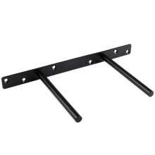 Factory direct hidden shelf support double T black invisible concealed partition bracket single-layer partition bracket hardware