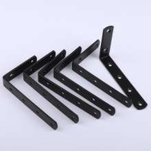 125*75 black angle code L type angle iron bracket fixing piece 90 degree right angle furniture hardware pallet connecting piece