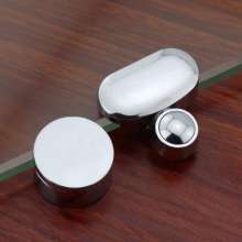 Zinc alloy round oval fixing clip glass mirror fixing bracket bathroom bathroom mirror fixing accessories