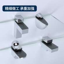 Manufacturers supply F-shaped duckbill clip fishbill splint holder bathroom kitchen glass bracket fixed glass hardware
