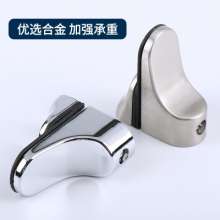 Manufacturers supply F-shaped duckbill clip fishbill splint holder bathroom kitchen glass bracket fixed glass hardware