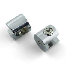 High-grade cylindrical glass laminate clip zinc alloy thickened laminate holder partition fixed glass holder clamp