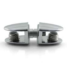 Nail-shaped double-headed glass clamp, hardcover zinc alloy glass holder, plate holder, fixing clip 8-10mm