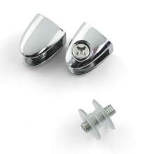 Nail-shaped double-headed glass clamp, hardcover zinc alloy glass holder, plate holder, fixing clip 8-10mm
