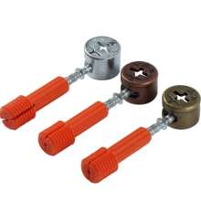 Furniture quick assembly three-in-one connector, cabinet wardrobe accessories plate iron eccentric wheel, thickened invisible connector