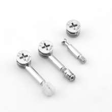 Factory direct sale zinc alloy three-in-one connector, three-in-one eccentric wheel self-tapping rod connector, iron rod connector