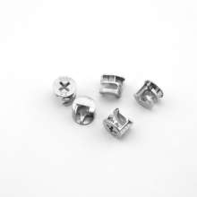 Factory direct sale zinc alloy three-in-one connector, three-in-one eccentric wheel self-tapping rod connector, iron rod connector