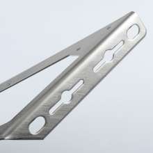 Stainless steel triangle fixing bracket angle code right angle thickening shelf bracket storage multi-purpose partition hardware connector