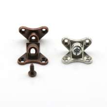 Direct selling thickened zinc alloy butterfly corner partition bracket right-angle corner connector free hole three-in-one connector
