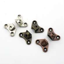 Direct selling thickened zinc alloy butterfly corner partition bracket right-angle corner connector free hole three-in-one connector