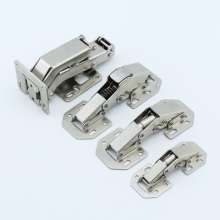 Non-slotting hinges, surface mounting, non-punching bridge-type hinges, damping cushioning wardrobe cabinets, hydraulic hinges