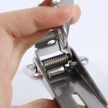 304 stainless steel duckbill spring hasp toolbox lock button wooden box metal lock button wooden box safety lock button factory