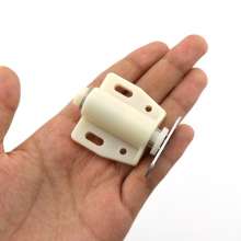 Double-opening door touch bead rebounder cabinet door snap-press type self-elastic device invisible cabinet magnetic-sucking touch free handle self-locking