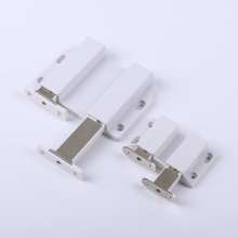 Handle-free cabinet door presser, wardrobe door aluminum alloy metal rebounder, silver cabinet suction self-elastic device