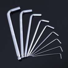 Single ball head matt allen wrench. Lengthened and extra-long L-shaped hexagon wrench. Allen wrench