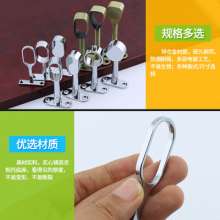 Zinc Alloy Round Head Wardrobe Cabinet Clothes Through Seat Steel Pipe Fitting Clothes Rod Curtain Tube Seat Solid Thick Towel Seat