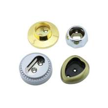 Zinc alloy flange seat clothes rail base Thickened wardrobe round flat clothes seat clothes rail flange base