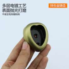 Zinc alloy flange seat clothes rail base Thickened wardrobe round flat clothes seat clothes rail flange base