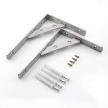 Factory direct thick stainless steel triangle bracket detachable shelf fixed bracket wall shelf