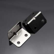 Factory direct sales furniture nickel color iron l-shaped corner hardware right angle wardrobe electroplating small corner 90 degree connector