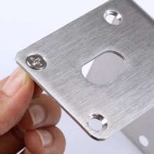Stainless steel corner code wooden box corner frame 90 degree back hole L-shaped right angle code furniture hanging code link direct sale