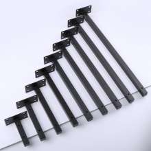 Wall load-bearing wall-mounted support frame, shelf wall-mounted bracket, black stainless steel shelf bracket accessories