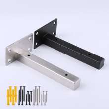 Wall load-bearing wall-mounted support frame, shelf wall-mounted bracket, black stainless steel shelf bracket accessories