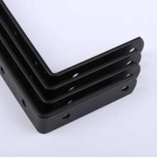 125*75 black angle code L type angle iron bracket fixing piece 90 degree right angle furniture hardware pallet connecting piece