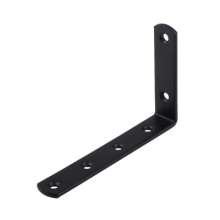 125*75 black angle code L type angle iron bracket fixing piece 90 degree right angle furniture hardware pallet connecting piece