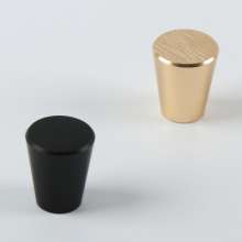 Factory direct sale aluminum alloy handle Nordic simple solid black handle golden wardrobe door drawer extension handle