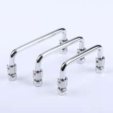 Stainless steel chassis, pull handle, foldable toolbox, movable round handle, industrial desktop machinery hardware accessories