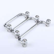 Stainless steel chassis, pull handle, foldable toolbox, movable round handle, industrial desktop machinery hardware accessories